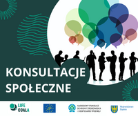 Baner informujący o konsultacjach społecznych Regionalnego Planu Adaptacji do zmian klimatu