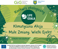 Plakat promocyjny: Konkurs "Klimatyczna Akcja – Małe Zmiany, Wielki Efekt!"
