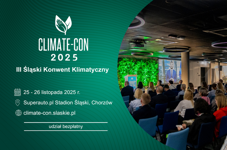 Plakat promocyjny Climate-Con 2025 – III Śląski Konwent Klimatyczny